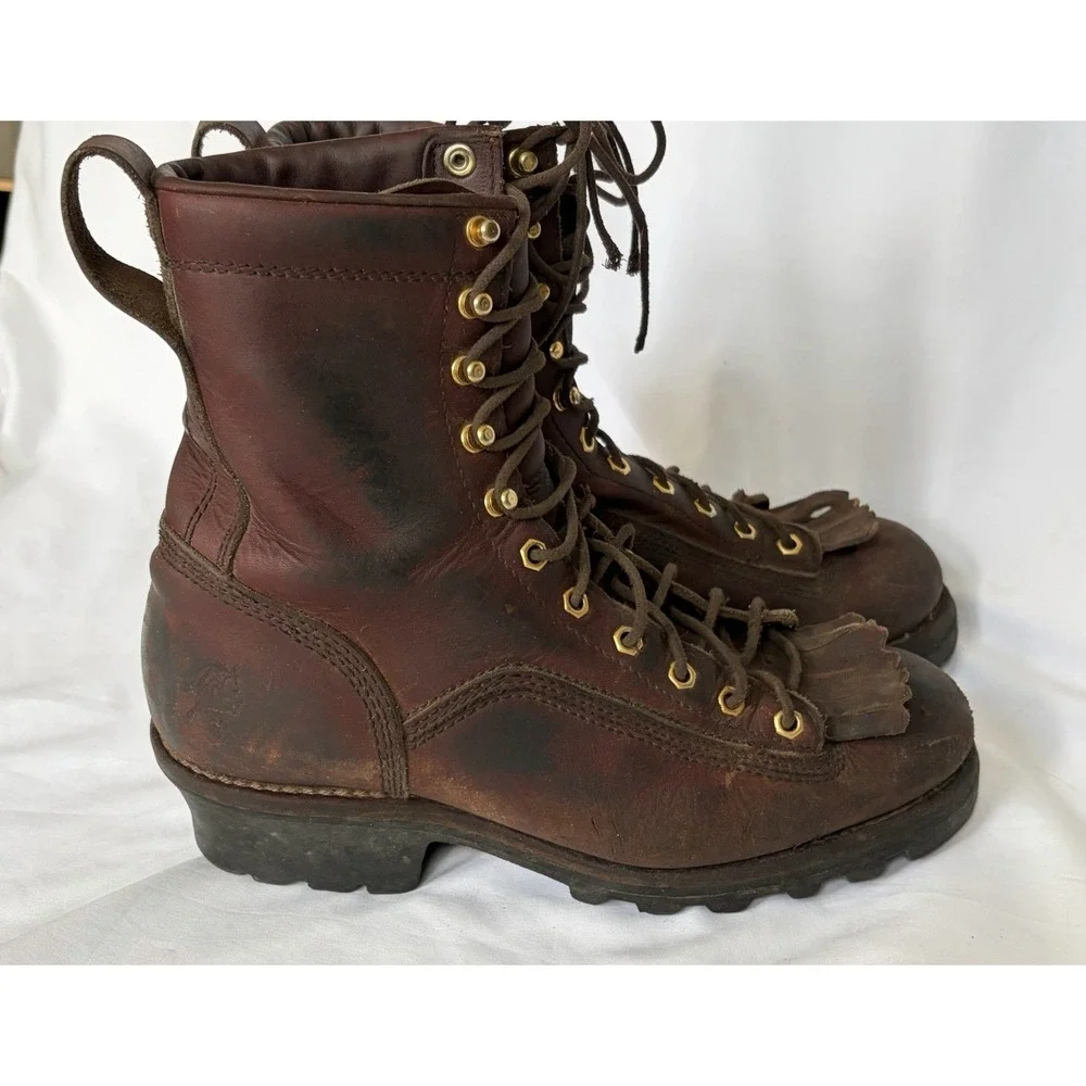 Chippewa Original Leather Brown Sport ILity Boots Mens Size 9M Stock #73075